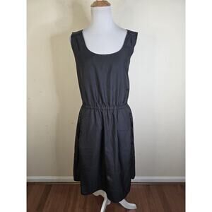 LOFT Ann Taylor Women's Sleeveless Black Casual Dress Zip Pockets Size 8